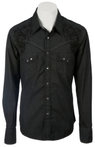 Rock & Roll Cowboy Men’s L/S Western Snap Shirt B2S1375