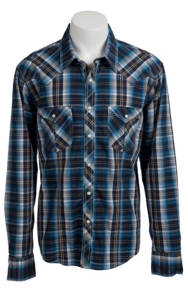 Rock & Roll Cowboy Men’s L/S Western Snap Shirt B2S3436