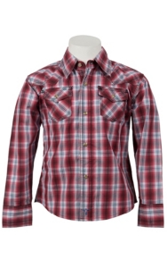 Wrangler 20X™ Boy's L/S Western Snap Shirt  BJ1166M