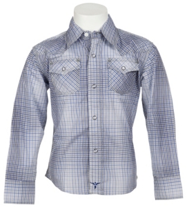 Wrangler® Boy's L/S Western Snap Shirt BJ12539