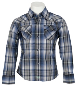 Wrangler® Boy's L/S Western Snap Shirt BJ1256M
