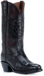 Black Jack® Men's Black Cherry Gator Belly Exotic Western Boots