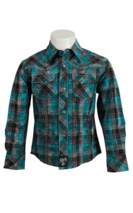 child plaid western shirt