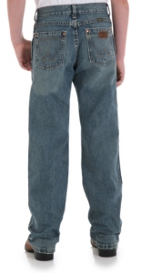 Wrangler Retro® Dirty Blue Straight Leg Boys Jean
