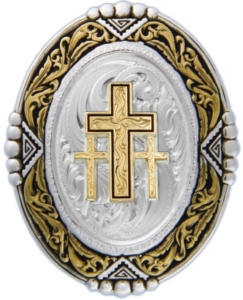 Montana Silversmiths® Silver and Gold 3 Cross Bolo