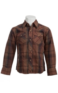 Wrangler® Retro Boy's L/S Western Snap Shirt BVR137M