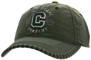 Cinch® Dark Green Distressed Logo Ball Cap