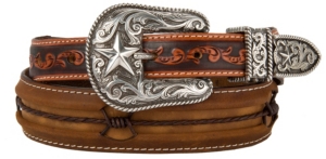 Justin® Mens Fenced In Western Belt C11637