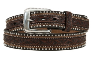 Tony Lama® Men's Brown Jagged Rail Belt