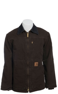 Carhartt® Dark Brown Sherpa Lined Sandstone Ridge Coat