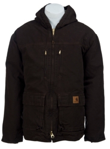 Carhartt® Men's Dark Brown Sandstone Jackson Sherpa Lined Coat