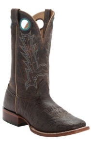 Cavender's® Men's Kango Brown Smooth Ostrich Double Welt Square Toe Western Boots