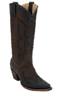 Corral® Women's Vintage Brown w/ Black Eagle Snip Toe Western Boots