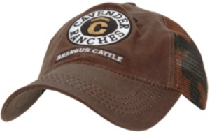 Cavenders® Ranch Oiled Brown Mesh Back Cap CBSKLT91