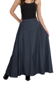 Crazy Cowgirl® Women's A Line Long Denim Skirt