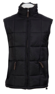 Rafter C Ranchwear® Mens' Black and Stone Reversible Polyfill Quilted Vest CCJRVSTBLK