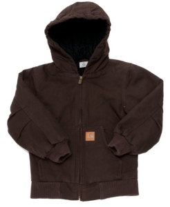 Carhartt® Boys Mustang Brown Active Jacket- Sizes XXS-S