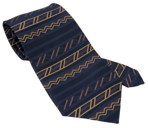 Circle S® Navy & Gold Southwest Neck Tie