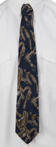 Circle S® Navy with Spurs & Saddles Neck Tie
