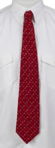 Circle S® Cardinal Red with Horseshoes Neck Tie