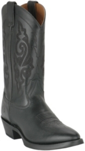 Double H Boots® Men's Black R-Toe Western Boots