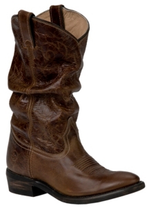 Double H® Sonora™ Ladies Vintage Tan Brown Calvary Slouch Western Boots