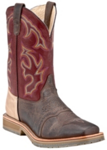 Double H® ICE Collection™ Mens Old Town Brown w/Red Top Square Steel Toe Work Boot