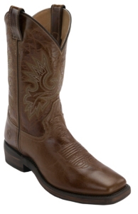 Double H® Men's Vintage Tan Brown Calvary Wide Square Toe Western Boots
