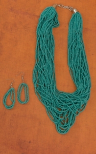 Cindy Smith Turquoise Beaded Multi-Strand Jewelry Set
