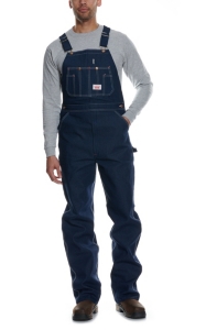 Round House® Made in the USA Denim Bib Overalls--Size 60