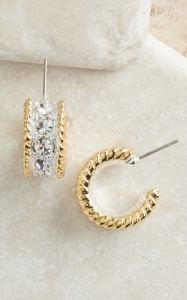 Montana Silversmiths® Two-toned Small Hoop Earring