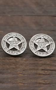 Montana Silversmiths® Clear CZ  Rhinestone Star Earrings
