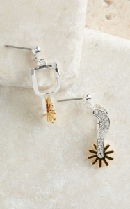 Montana Silversmiths® Two-toned Spur Earrings
