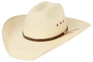 Cavenders® 20X Ponderosa Palm Brown & Black Band Cowboy Hat