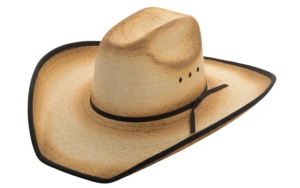 Cavenders® 20X Toast with Black Ribbon Hatband with Black Bound Edge Burnt Palm Leaf Hat