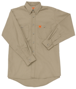 Wrangler® FR Khaki Work Shirt