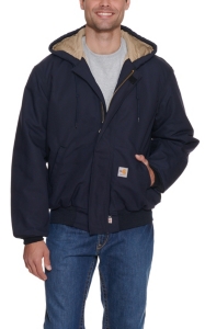 Carhartt® Men’s Navy Flame-Resistant Duck Active Quilt-Lined Jacket