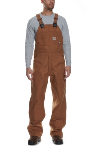 Carhartt® Flame Resistant Brown Unlined Duck Bib Overall