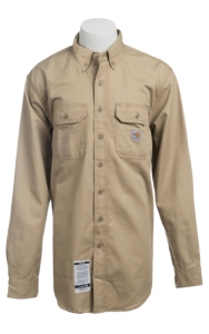 Carhartt® Flame Resistant Khaki Twill Shirt - Big