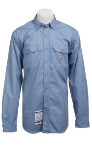 Carhartt® Flame Resistant Medium Blue Twill Shirt
