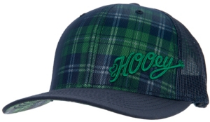 HOOey® Navy and Green Plaid Mesh Snap Back Cap