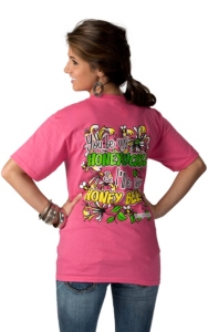 Girlie Girl® Womens Pink I'll Be Your Honey Bee Short Sleeve Tee
