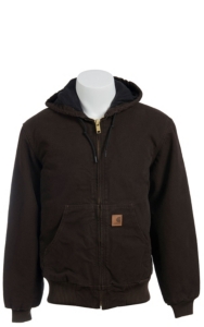 Carhartt® Dark Brown Quilted Flannel Lined Sandstone Active Jacket