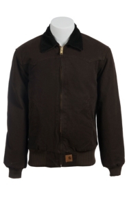 Carhartt® Dark Brown Quilted Flannel Lined Sandstone Santa Fe Jacket