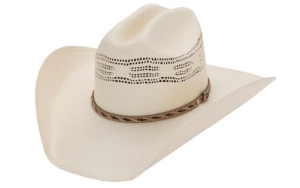 Justin® 20X Bonanza Bangora with Tan and Dark Brown Band Straw Hat