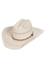 Justin® 50X Bonanza Bangora with Tan and Dark Brown Band Vented Straw Hat