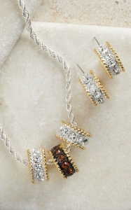 Montana Silversmiths® Two-toned Small Hoop Jewelry Set