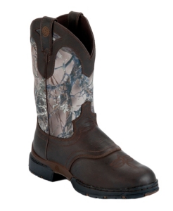 Justin® George Strait™ Ladies Chocolate Timber Slip-On Waterproof Performance Boot