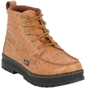 Justin® Original Workboots™ Men's Tan Ostrich Print Chukka