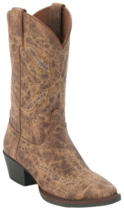 Justin® Kids Tan Puma Snip Toe Western Boots